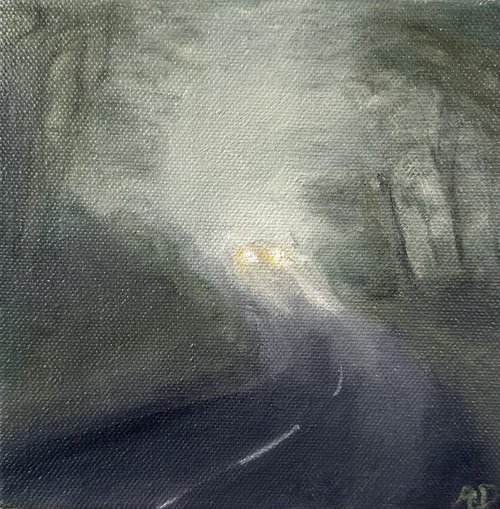 Foggy lane 2 by Amy Devlin