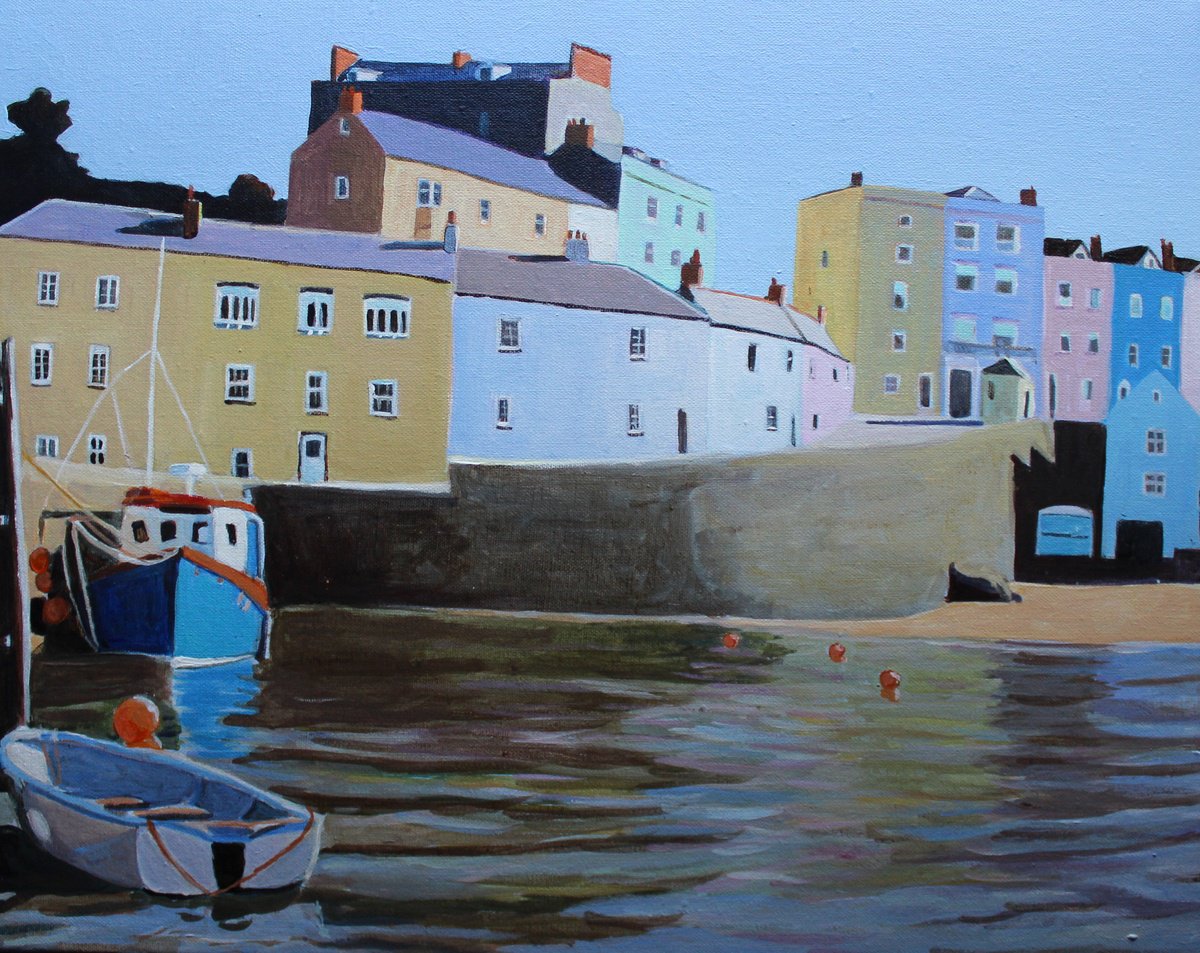 Across Tenby Harbour, Wales by Emma Cownie