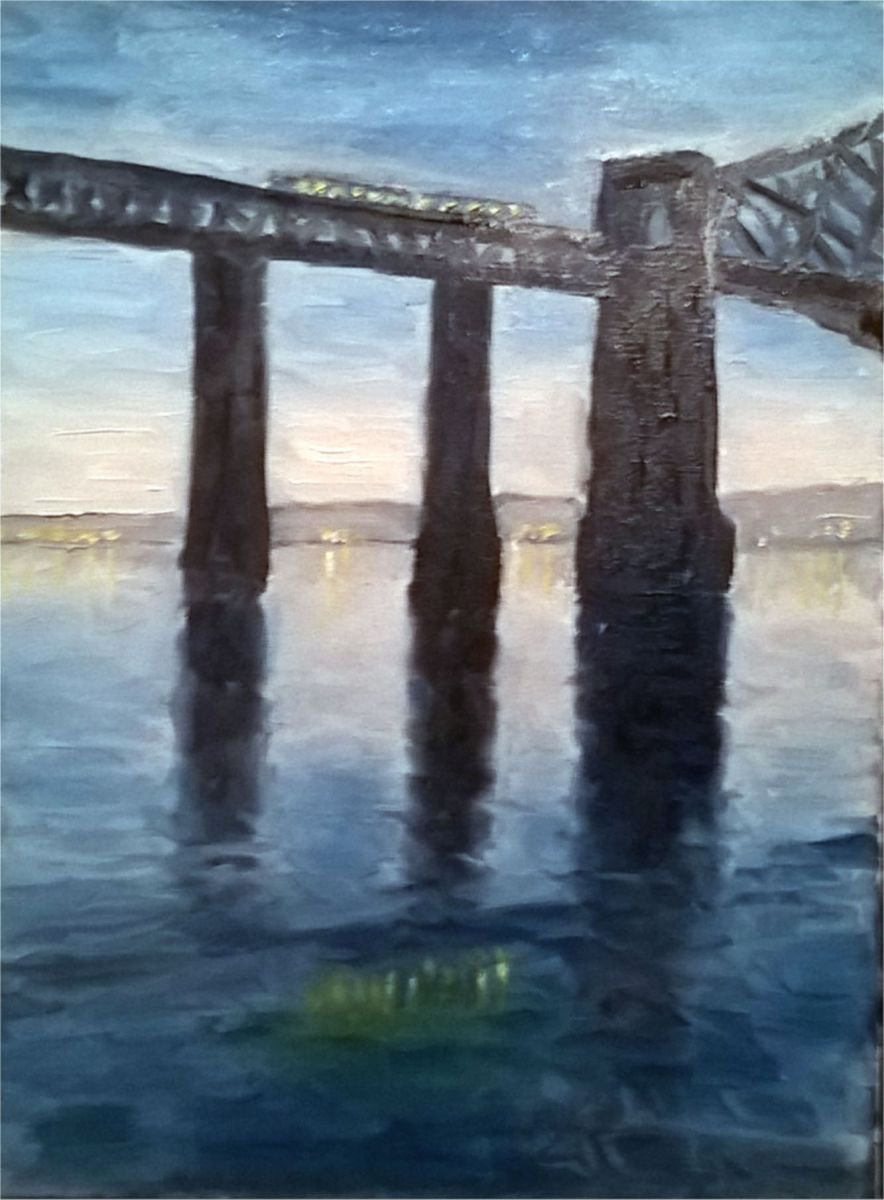 forth bridge nocturne I by Colin Ross Jack