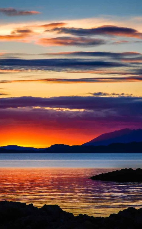 Sunset Over Skye - A4 by Ben Robson Hull