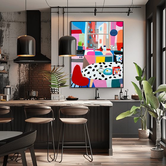 Colorful Morning in Kitchen