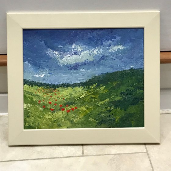 Poppy Meadow - Oil Painting