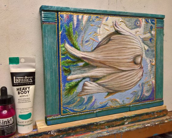 FENNEL FISH -( framed )