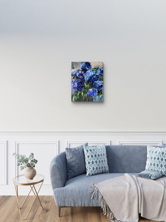 Indigo Hydrangea — Blue Floral