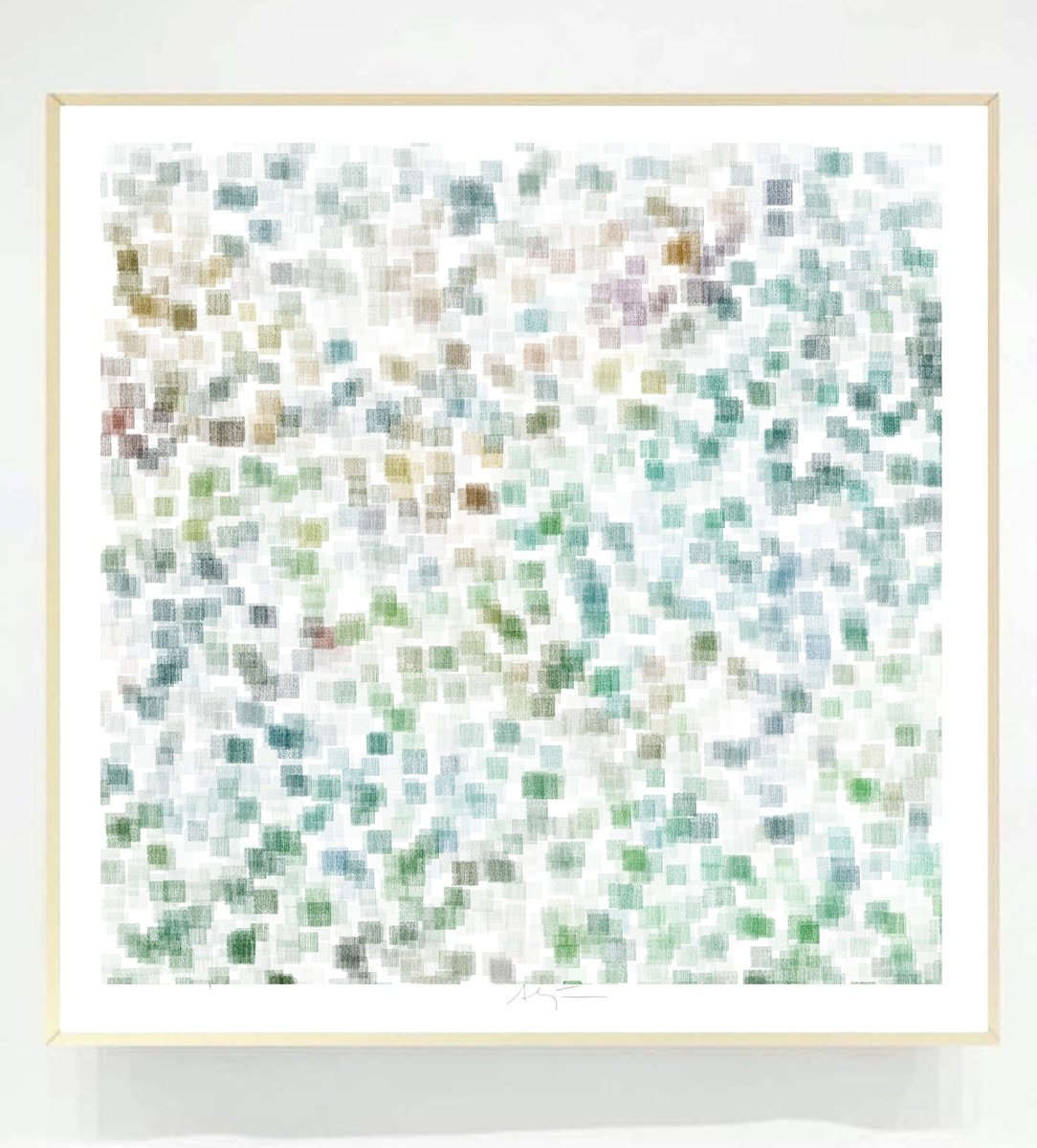 Impressionistic Giclee Print , Mir Garden I By Alejos, 17 X 17, Artwork For Sale On Artfinder
