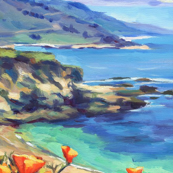 'Poppies by the sea'