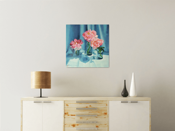 "Trio. "   peonies flower 2021