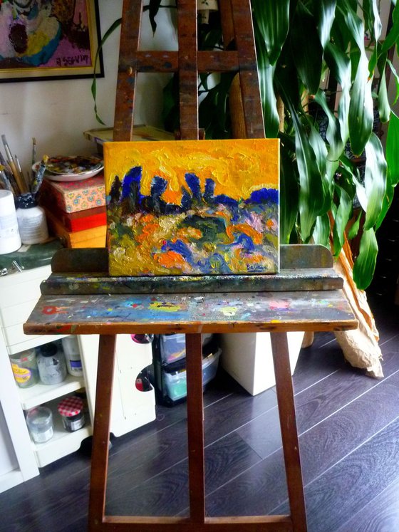 Provence au crépuscule /oil on canvas /2018