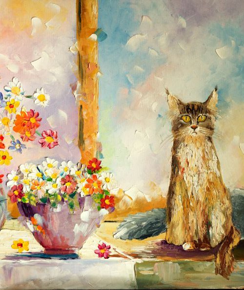 ... On the window and sat purring... by Ihor Bychkivskyy
