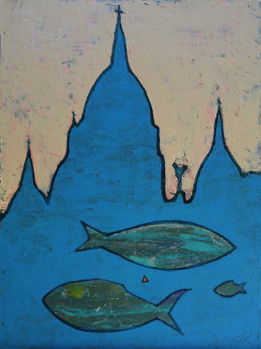 Montmartre fishes by Denis Kuvayev