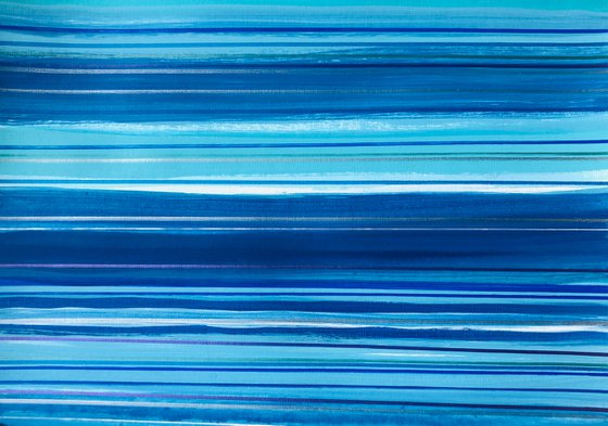 Blue on Blue 2 - Abstract Sea and Sky