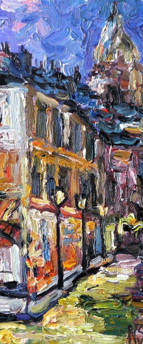 A drunken evening at the Montmartre. by Nikifor Swiristuhin