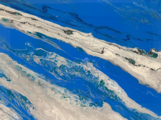 The Aviators Dreams- Sky Blue Cloud Abstract.