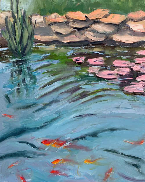 Lilies pond. by Vita Schagen