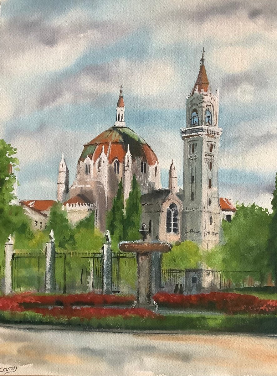 Impressionistic Cityscapes Watercolour By Darren Carey, 11 X 15, Madrid, Spain, Original Artwork