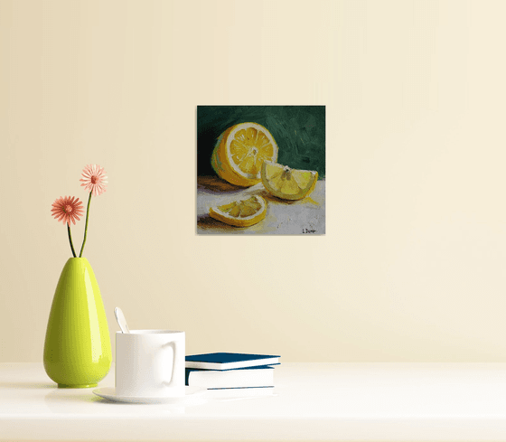 Lemon fruit mini still life