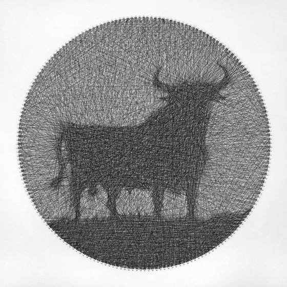 Taurus String Art / Bull Silhouette