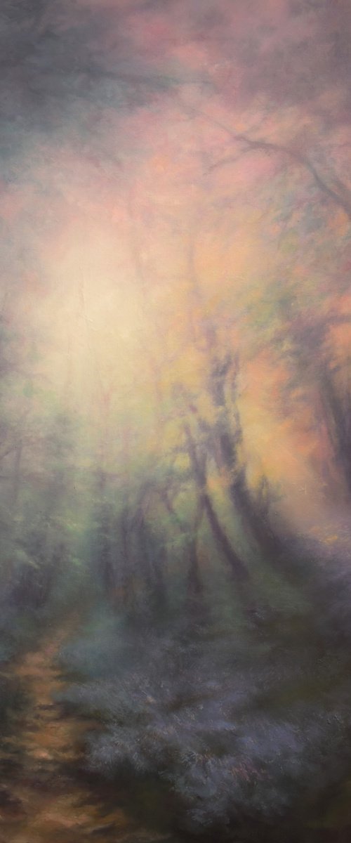 Bluebell Path to Mornings First Light by Hannah Kerwin