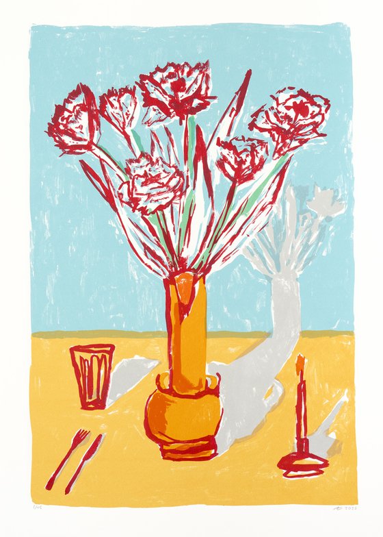 Flowers and Cutlery, Limited Edition print