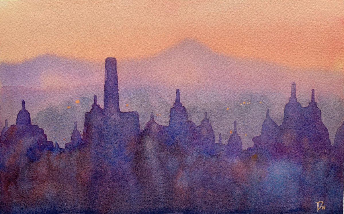 Borobudur sunrise by Shelly Du