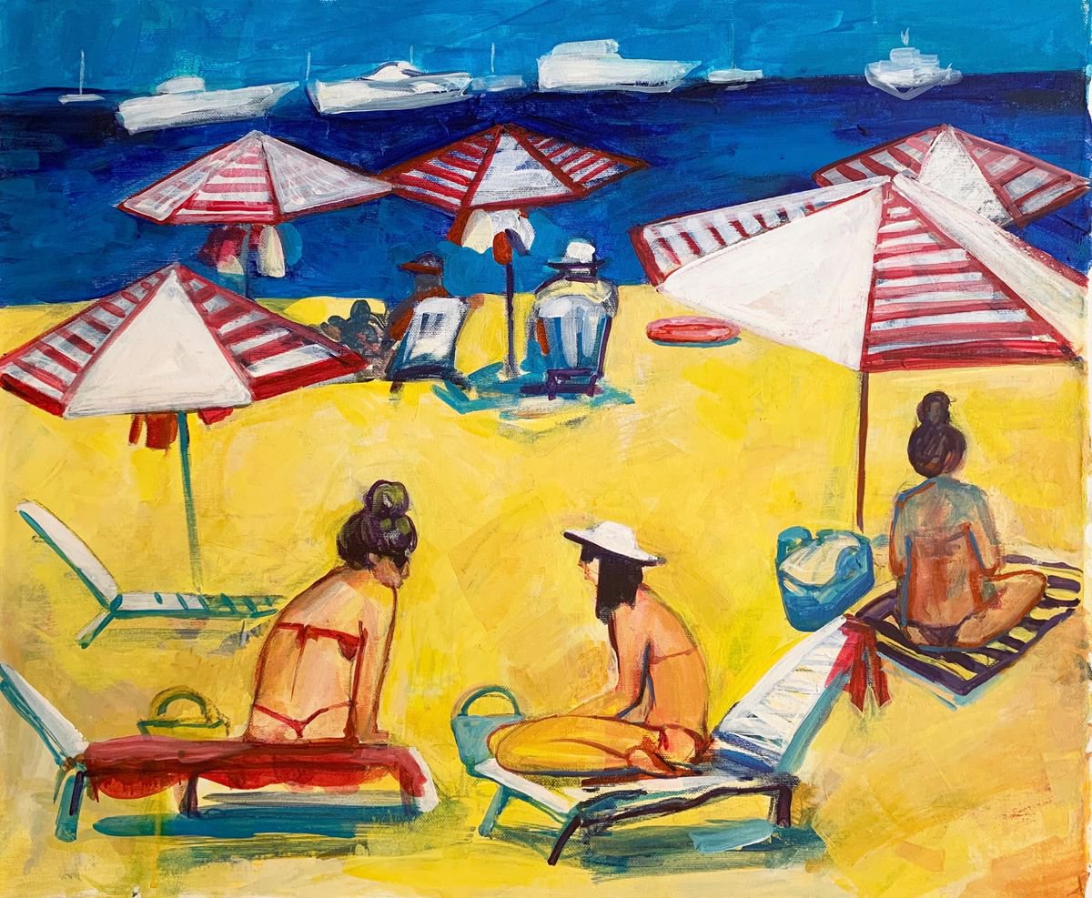 Beach scene by Olga Pascari