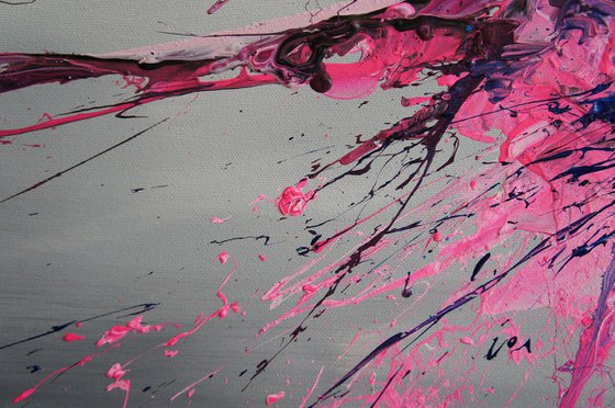 Pink Blues Gone Wild (Spirits Of Skies 096145) - 120 x 80 cm - XXL (48 x 32 inches)