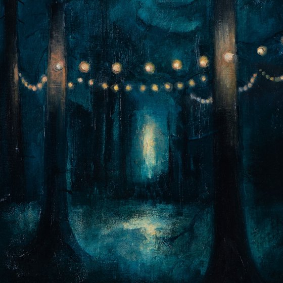 Meandering at night.