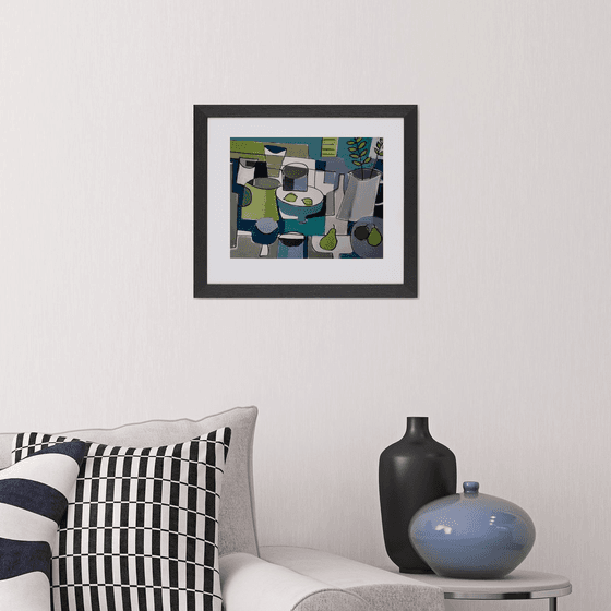Still Life with Yellow Shutters