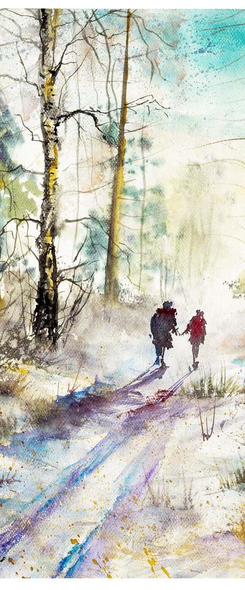 Winter Thaw. Walking in war by Yulia Schuster