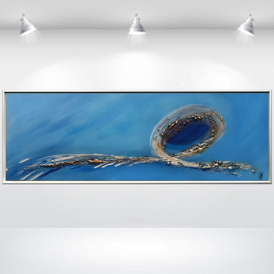 Just a Dream - Abstract Art - Acrylic Painting - Canvas Art - Framed Painting - Abstract Sea Painting - Ready to Hang