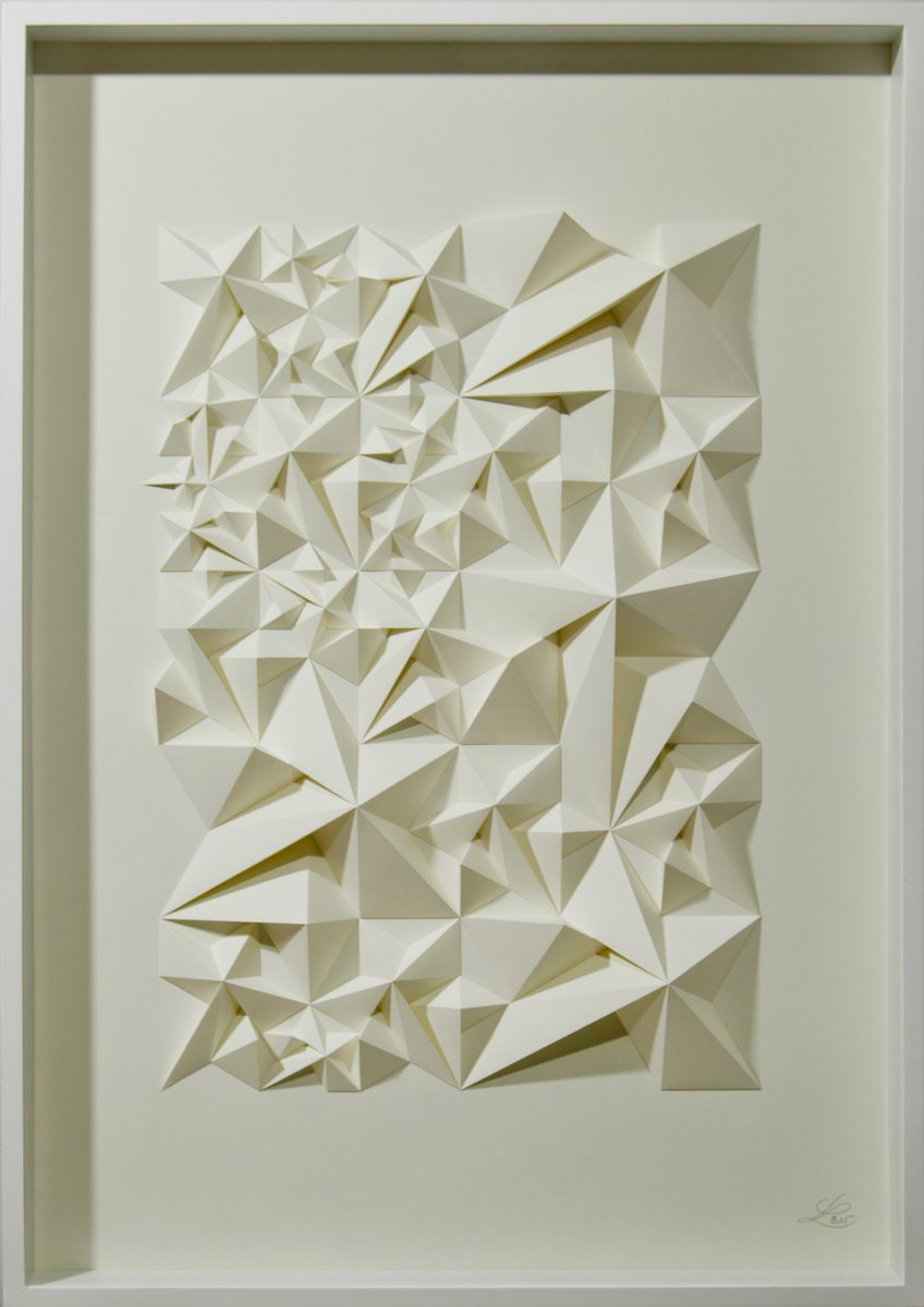 Geometric Relief , Arctic Resonance By Letovbarski Artlab, 29 X 41, Artwork For Sale On Artfinder