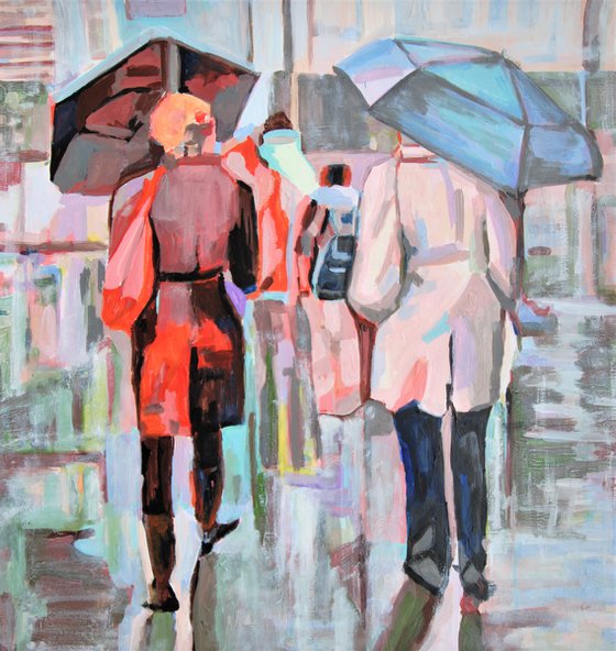 Rainy day  /  70 x 66 cm