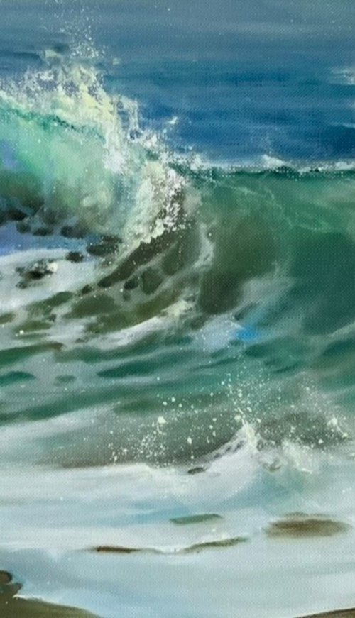 Turquoise wave by Myroslava Denysyuk