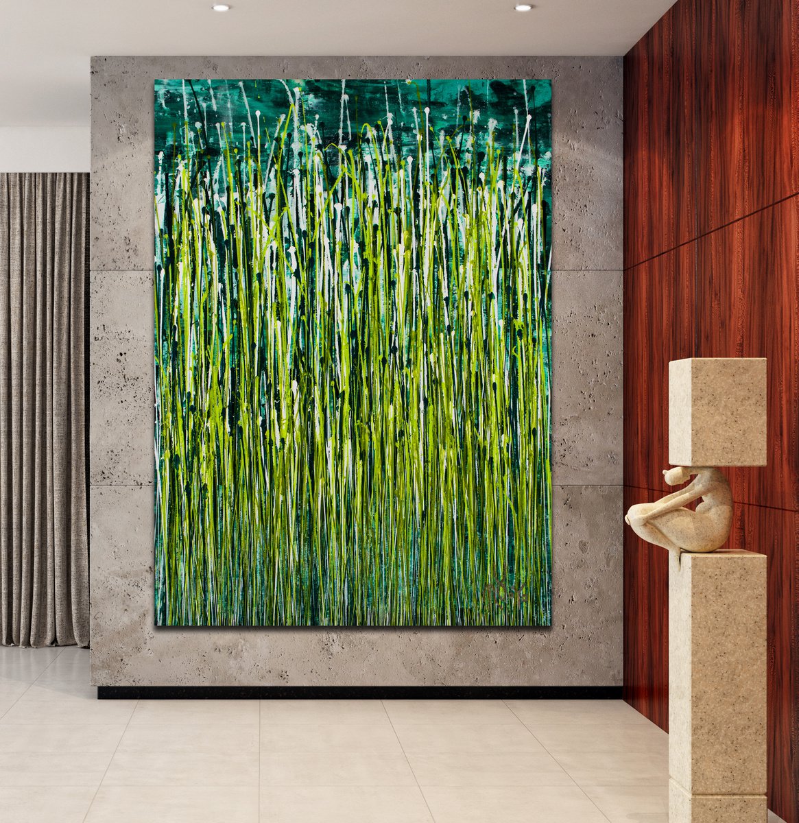 Evergreen Garden By Nestor Toro, 35 X 46, Artwork For Sale On Artfinder