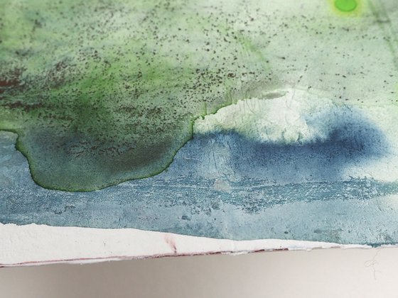 Three trees - abstract watercolor