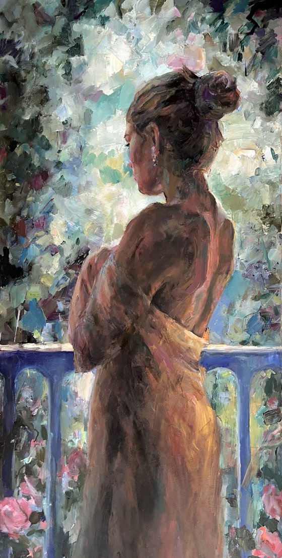 Woman on the balcony