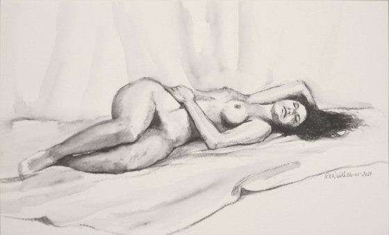 Reclining female nude