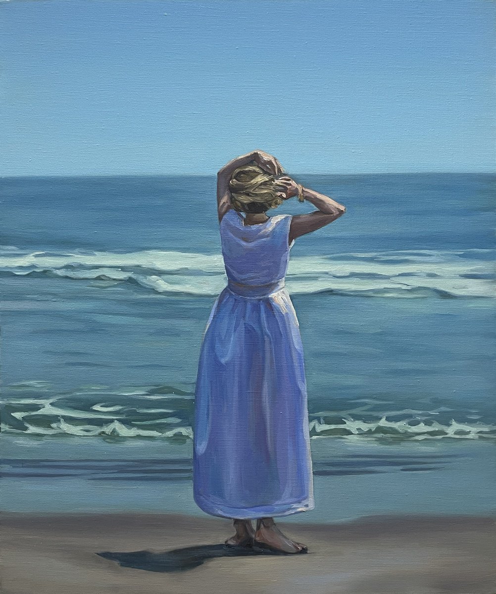 Girl by the sea by Guzel Min