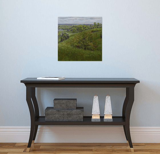 Realism spring landscape painting