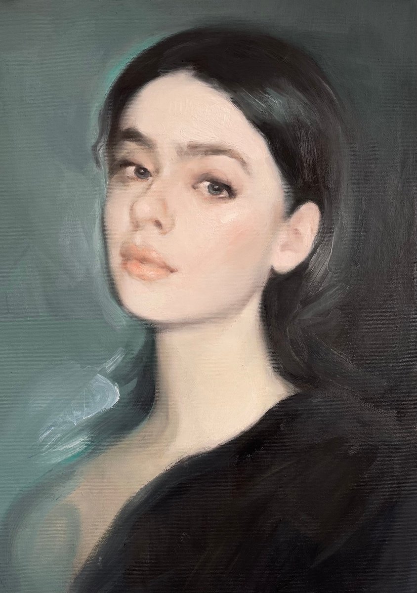 Girl Portrait By Denys Kovalyk, 14 X 21, Artwork For Sale On Artfinder
