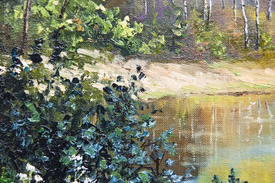 Forest lake.