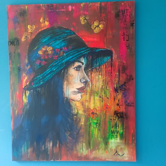 Women with hat