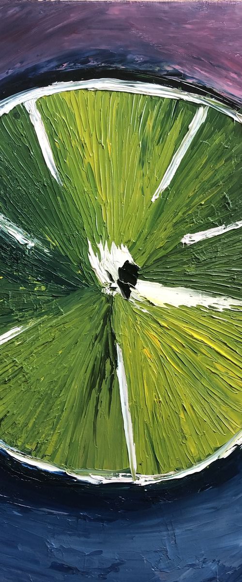 Lime, 50x60 cm by Anastasiia Novitskaya