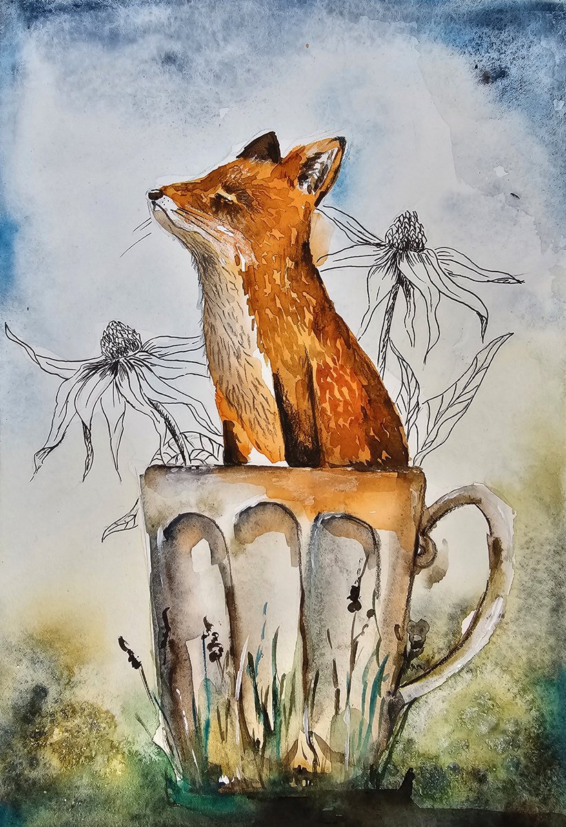 Fox In The Cup by Evgenia Smirnova