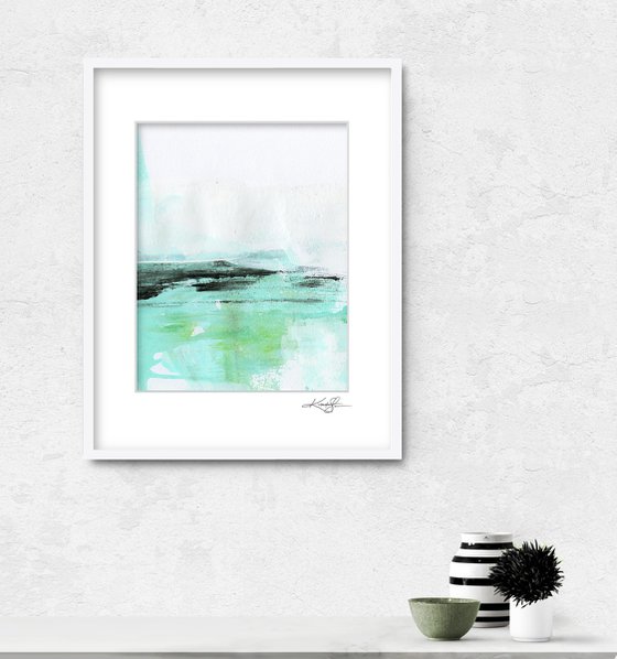 Calm Travels 6 - Abstract Painting by Kathy Morton Stanion