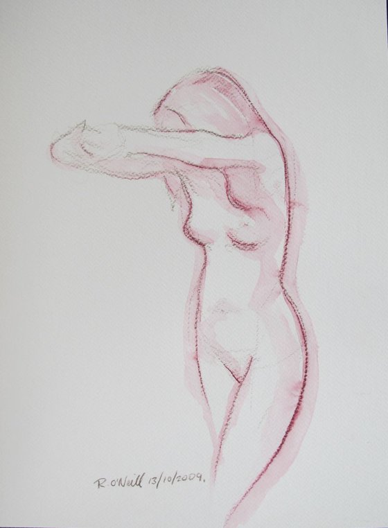 standing female nude