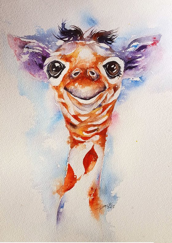 Cherrie the Baby Giraffe