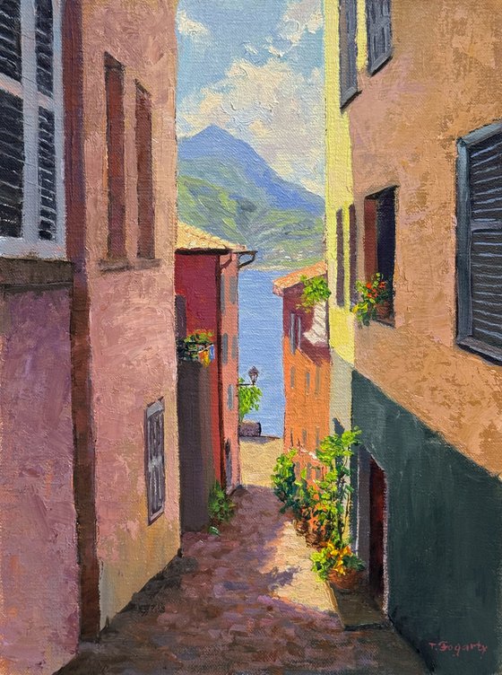 Alley Walk Down to Lake Como