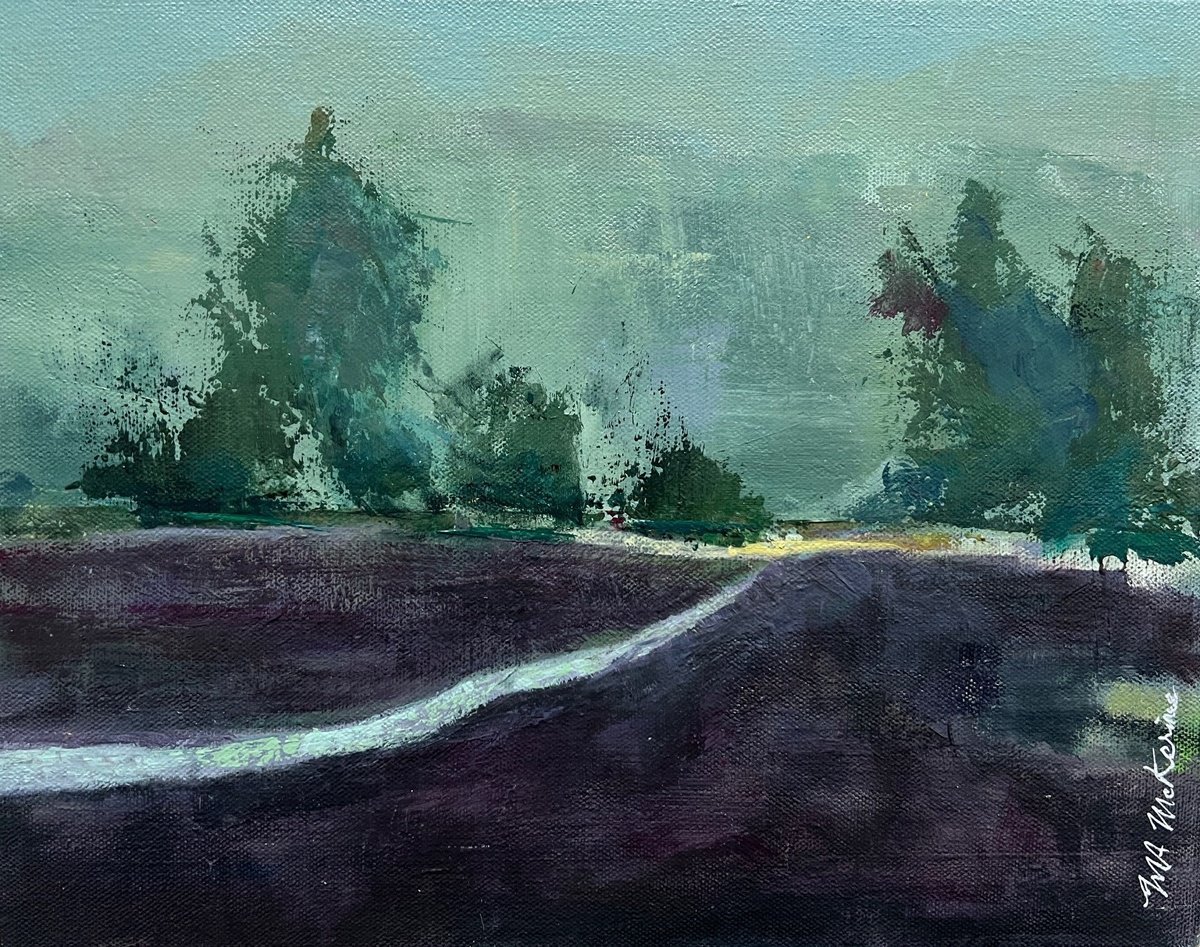  Foggy Forest By Maryanne Mckernie, 14 X 11, Artwork For Sale On Artfinder