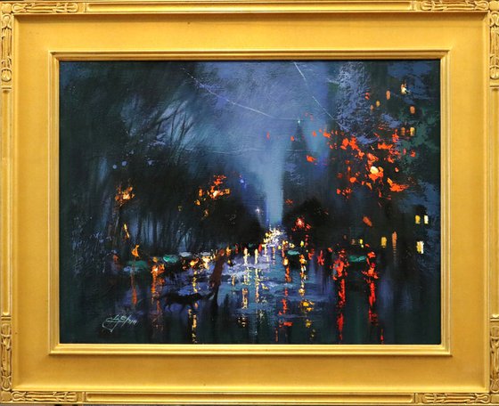 A Rainy Night at Central Park West